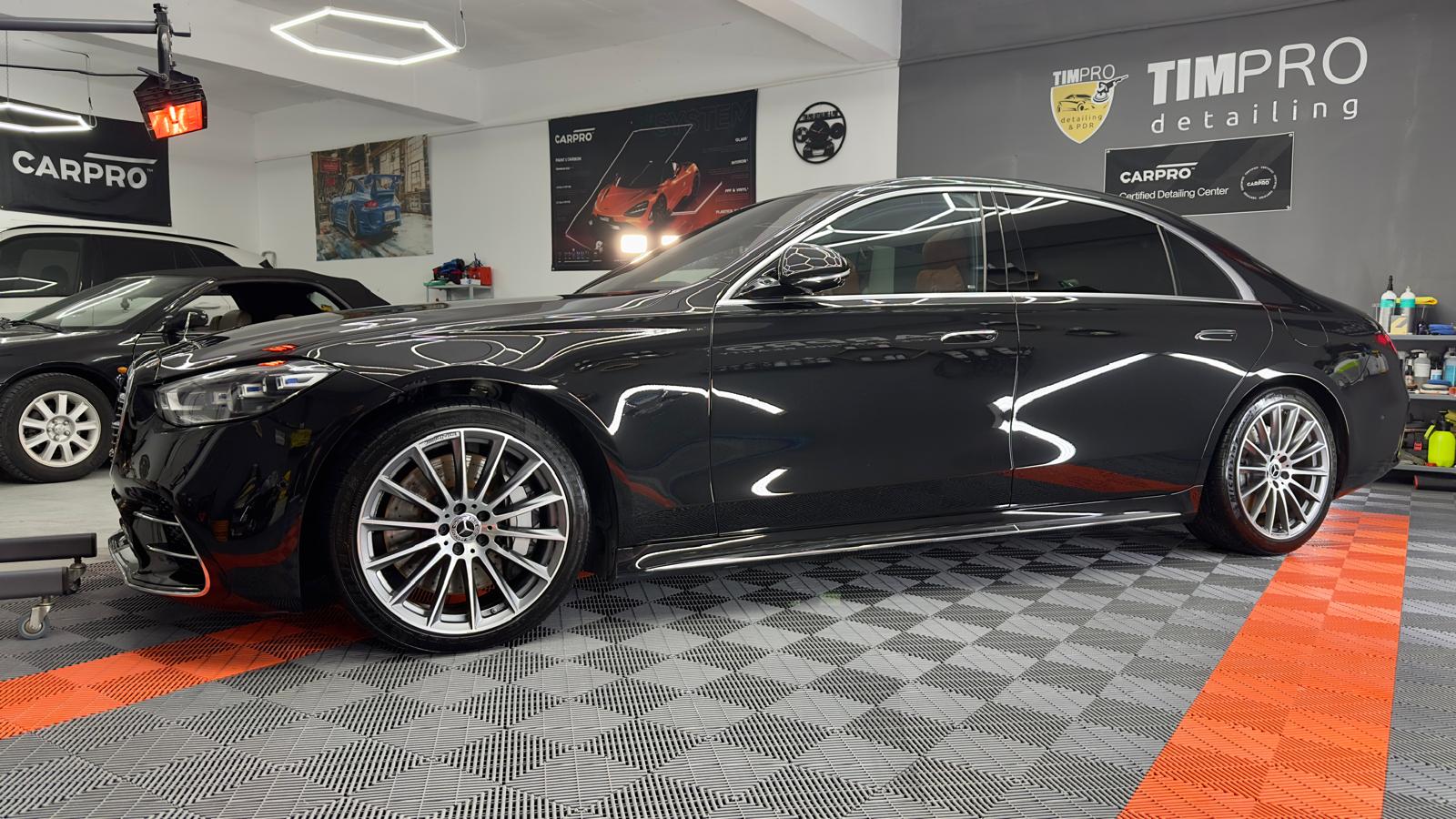 Sedan negru după polish - TIM PRO DETAILING & PDR Zalău